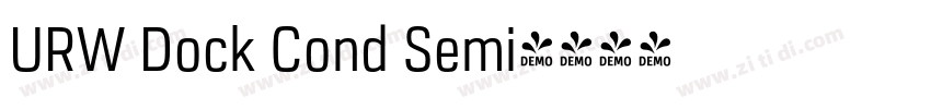 URW Dock Cond Semi字体转换
